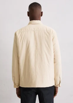 Cord-Overshirt mit leichter Wattierung