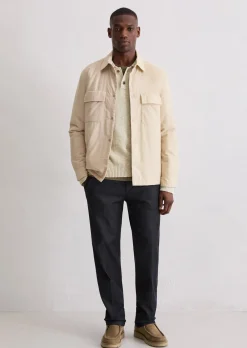 Cord-Overshirt mit leichter Wattierung