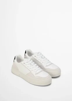 Court-Sneaker Model Mariella aus Rindleder mit Frotteefutter