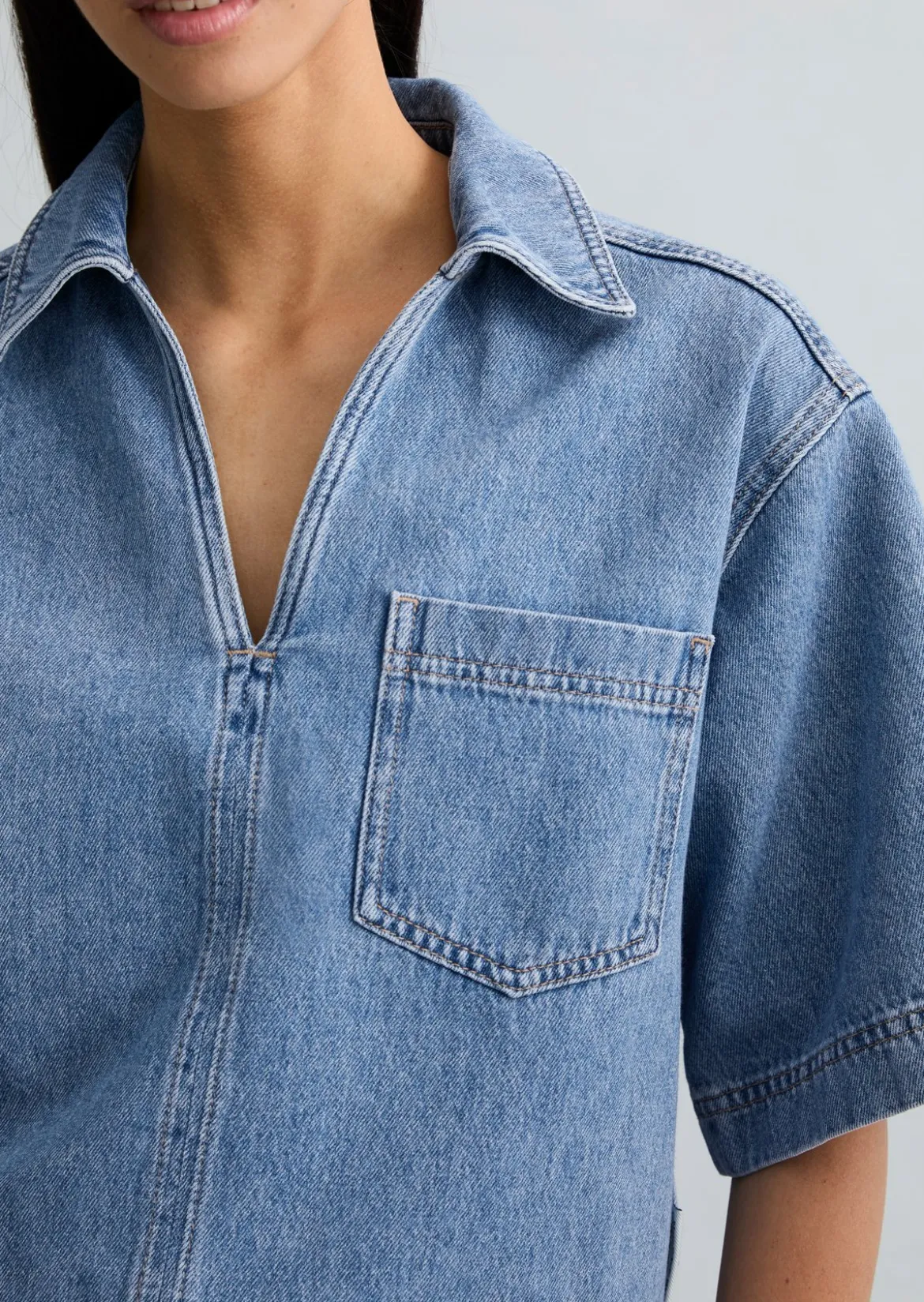 Crayfish Capsule Jeans-Tunika, Relaxed Fit aus reinem Organic Cotton