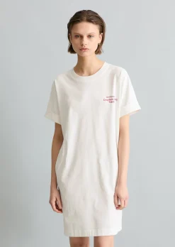 Crayfish Capsule Jersey Dress, Backprint, Turn-Up Sleeves aus Organic Cotton