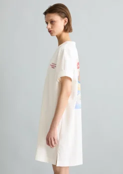 Crayfish Capsule Jersey Dress, Backprint, Turn-Up Sleeves aus Organic Cotton