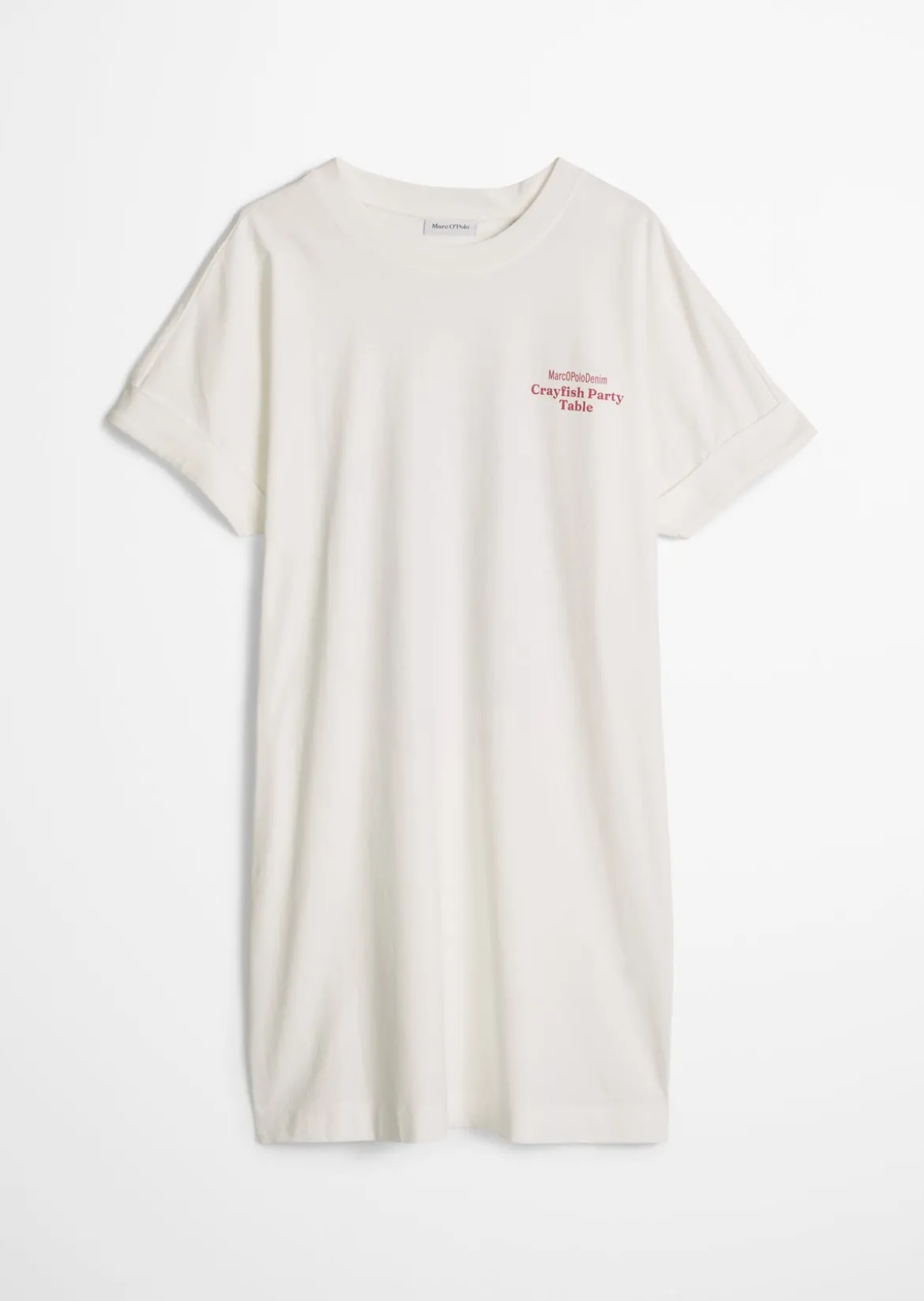 Crayfish Capsule Jersey Dress, Backprint, Turn-Up Sleeves aus Organic Cotton