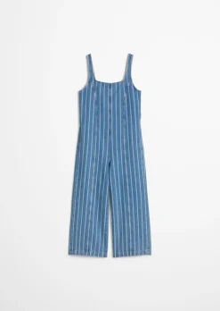 Crayfish Capsule Striped Denim Overall aus reiner Bio-Baumwolle