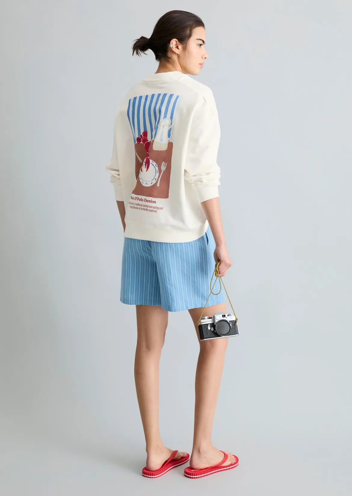 Crayfish Capsule Sweatshirt, Backprint mit markantem Rückenprint