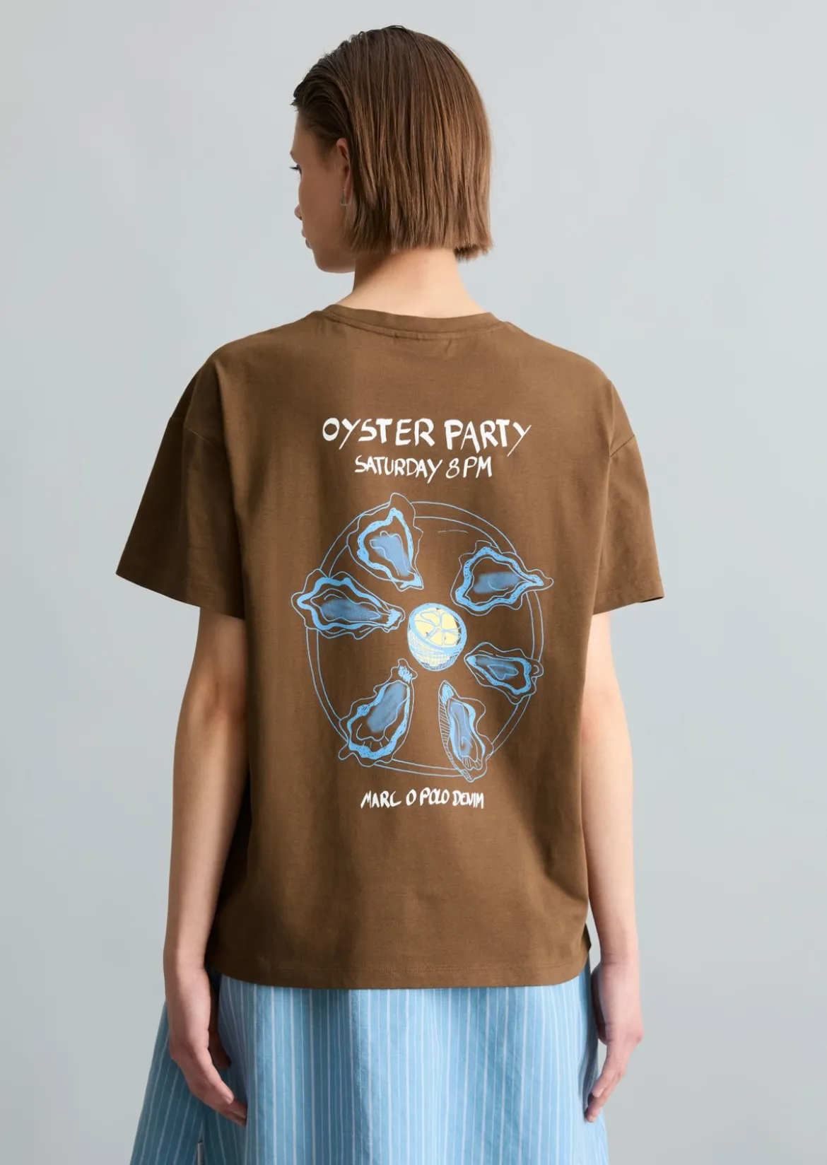 Crayfish Capsule T-Shirt, Backprint, Normal Fit aus Basic Single Jersey