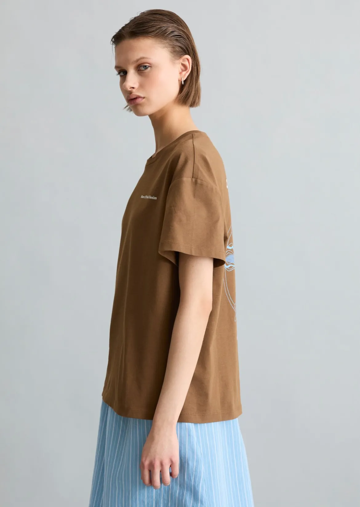 Crayfish Capsule T-Shirt, Backprint, Normal Fit aus Basic Single Jersey