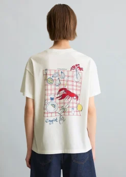 Crayfish Capsule T-Shirt, Backprint, Normal Fit aus Basic Single Jersey