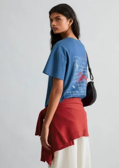 Crayfish Capsule T-Shirt, Backprint, Normal Fit aus Basic Single Jersey