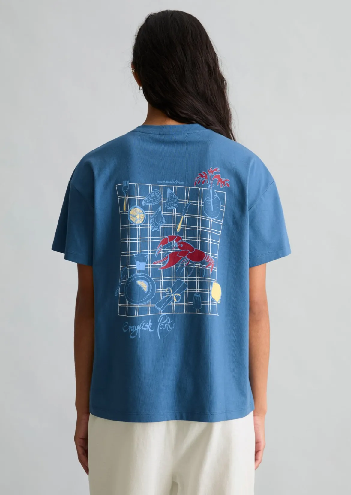 Crayfish Capsule T-Shirt, Backprint, Normal Fit aus Basic Single Jersey