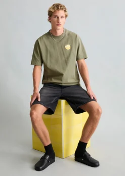 Crayfish Capsule T-Shirt, Chestprint, Relaxed Fit aus reiner Bio-Baumwolle