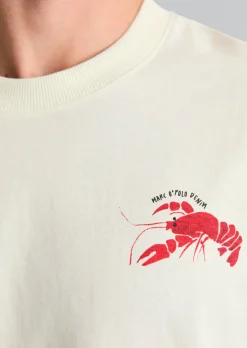 Crayfish Capsule T-Shirt, Chestprint, Relaxed Fit aus reiner Bio-Baumwolle