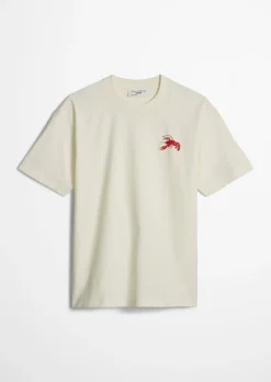 Crayfish Capsule T-Shirt, Chestprint, Relaxed Fit aus reiner Bio-Baumwolle