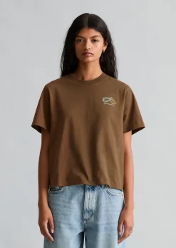 Crayfish Capsule T-Shirt, Chestprint, Normal Fit aus Organic Cotton