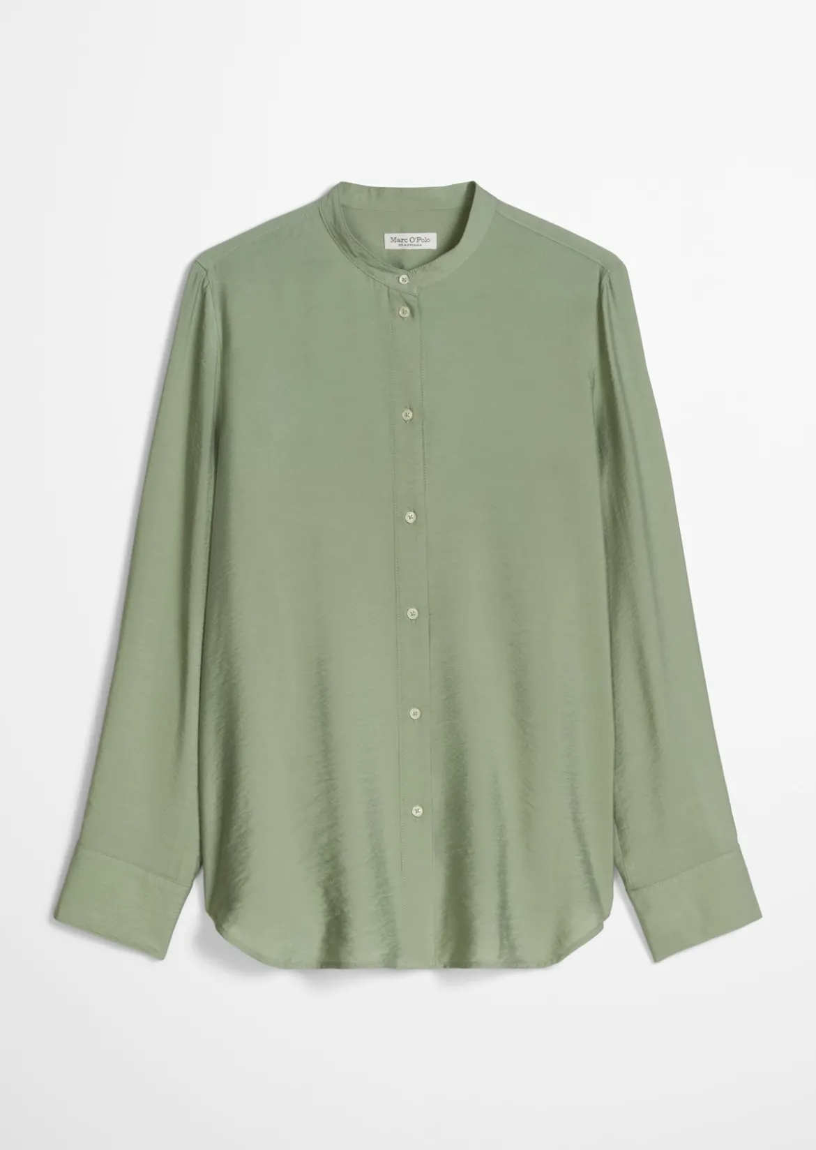 Crinkle-Bluse regular aus Viskose-Mix
