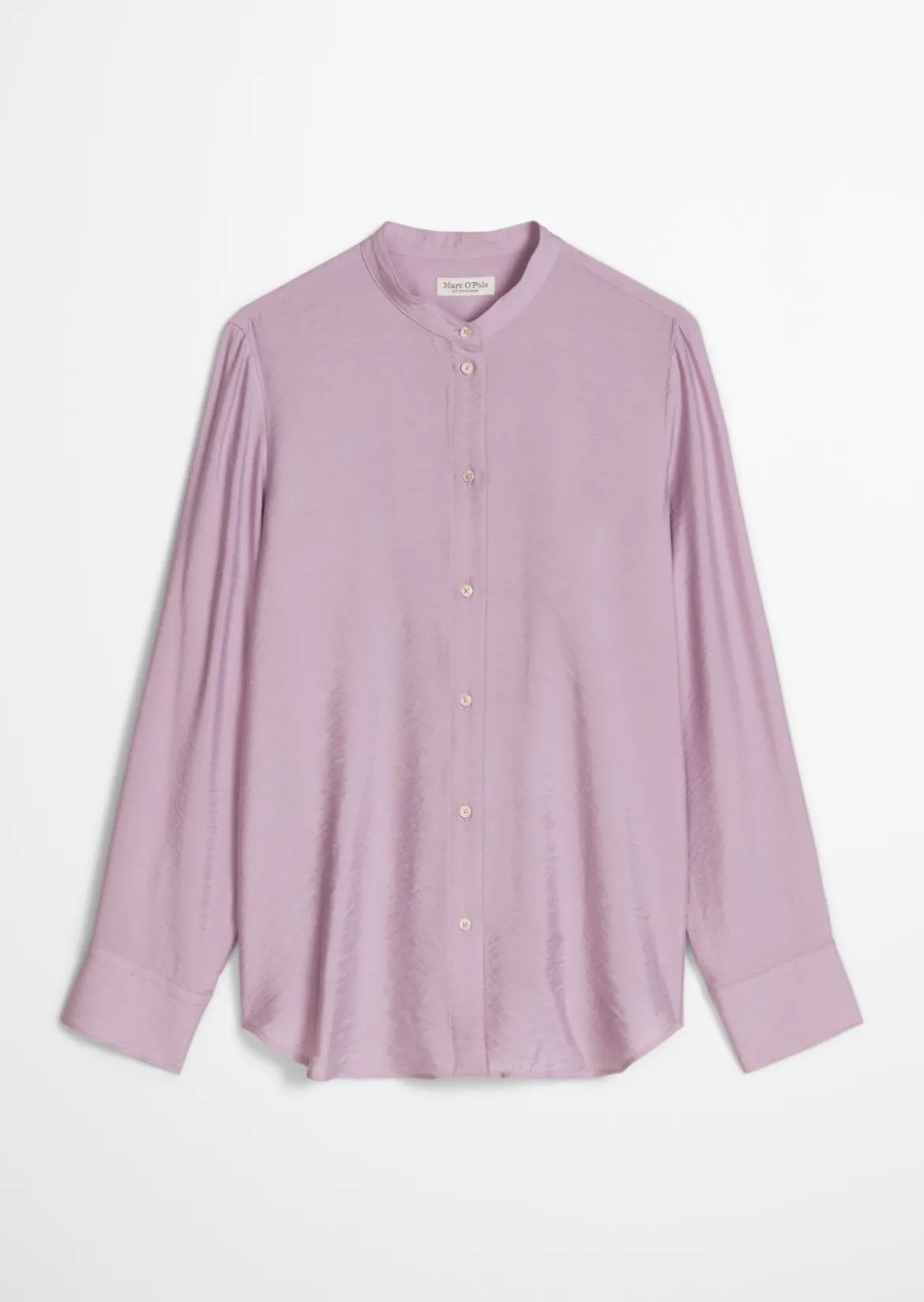 Crinkle-Bluse regular aus Viskose-Mix