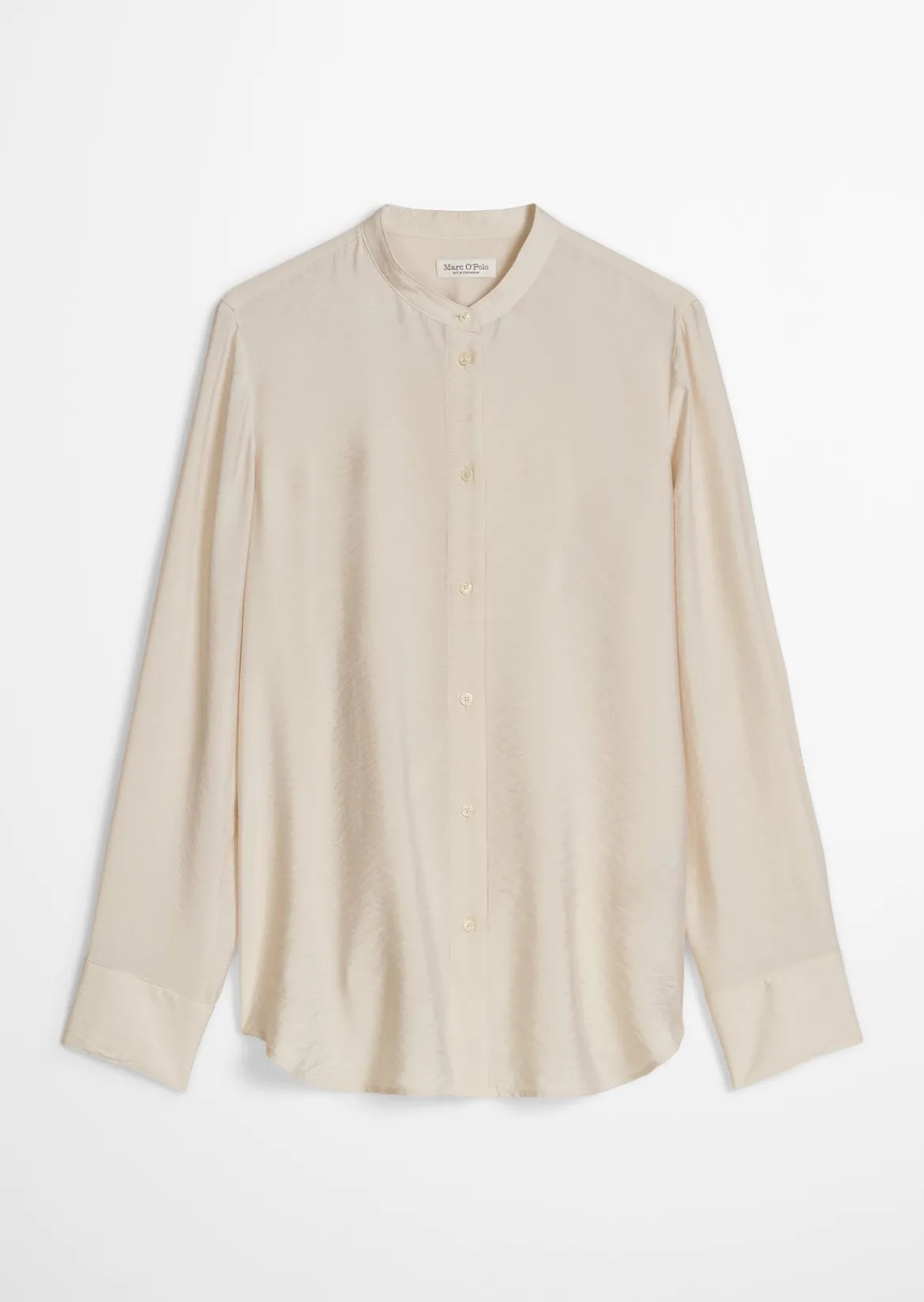 Crinkle-Bluse regular aus Viskose-Mix