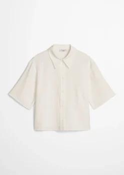 Crop-Bluse relaxed aus TENCEL™ Lyocell