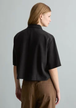 Crop-Bluse relaxed aus TENCEL™ Lyocell
