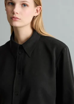 Crop-Bluse relaxed aus TENCEL™ Lyocell