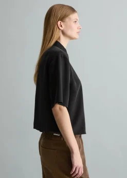 Crop-Bluse relaxed aus TENCEL™ Lyocell