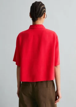Crop-Bluse relaxed aus TENCEL™ Lyocell