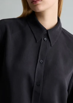 Crop-Bluse relaxed aus TENCEL™ Lyocell