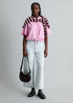 Crop-Blusenshirt relaxed aus TENCEL™ Lyocell