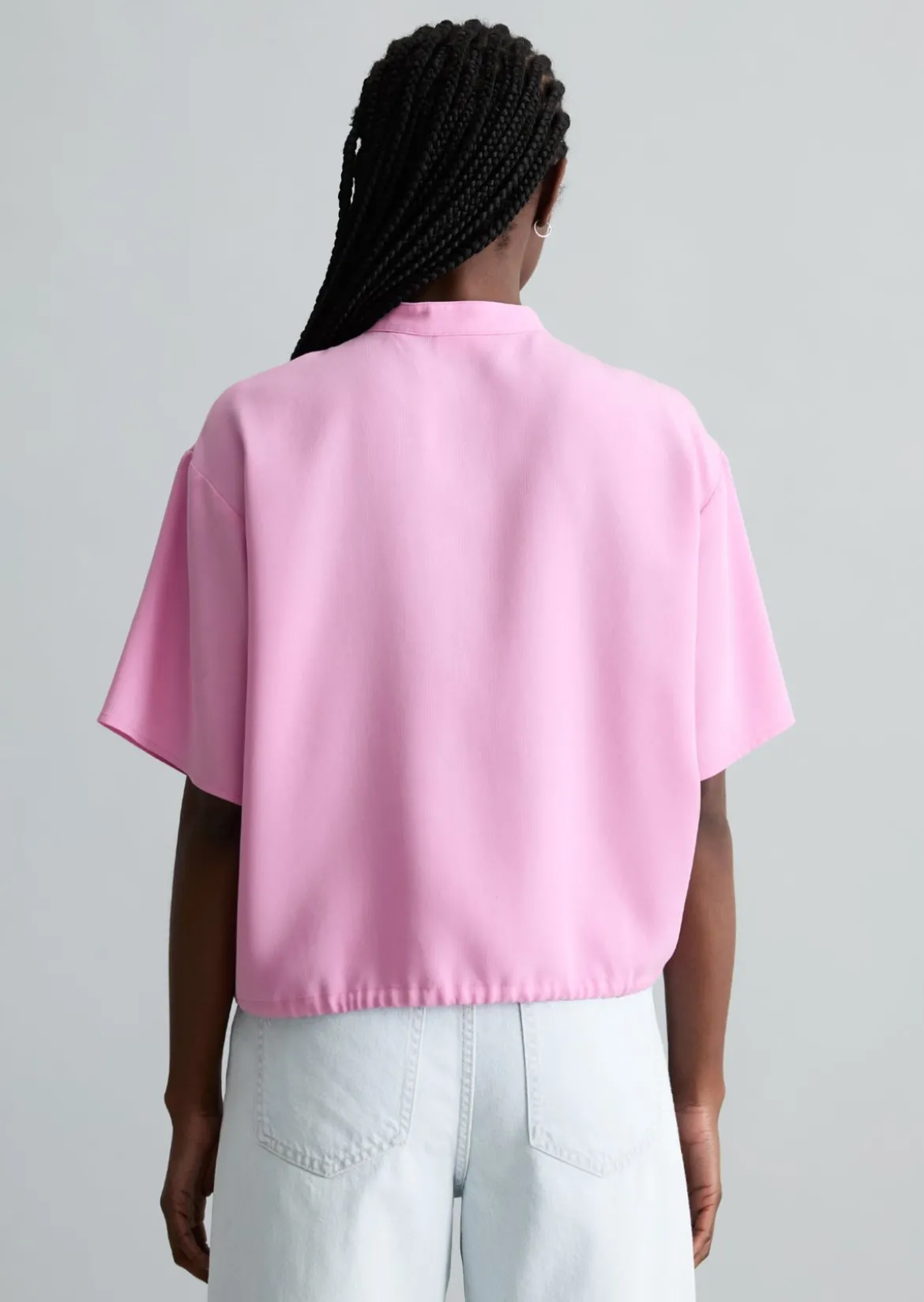 Crop-Blusenshirt relaxed aus TENCEL™ Lyocell