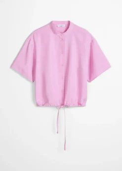 Crop-Blusenshirt relaxed aus TENCEL™ Lyocell