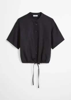 Crop-Blusenshirt relaxed aus TENCEL™ Lyocell