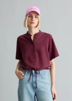 Crop-Blusenshirt relaxed aus TENCEL™ Lyocell