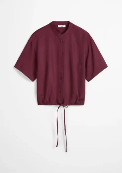 Crop-Blusenshirt relaxed aus TENCEL™ Lyocell
