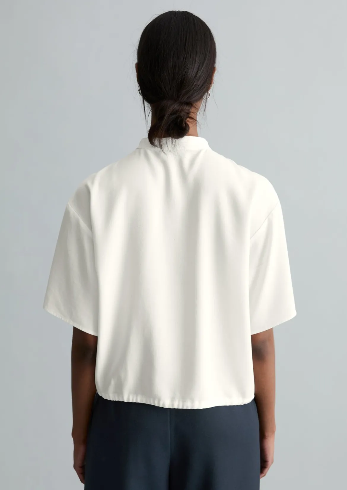 Crop-Blusenshirt relaxed aus TENCEL™ Lyocell