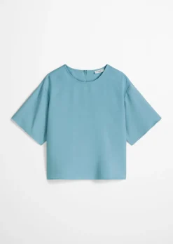 Crop-Blusenshirt relaxed aus TENCEL™ Lyocell