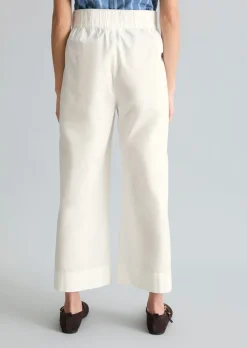 Culotte relaxed aus Papertouch-Popeline