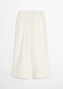 Culotte relaxed aus Papertouch-Popeline