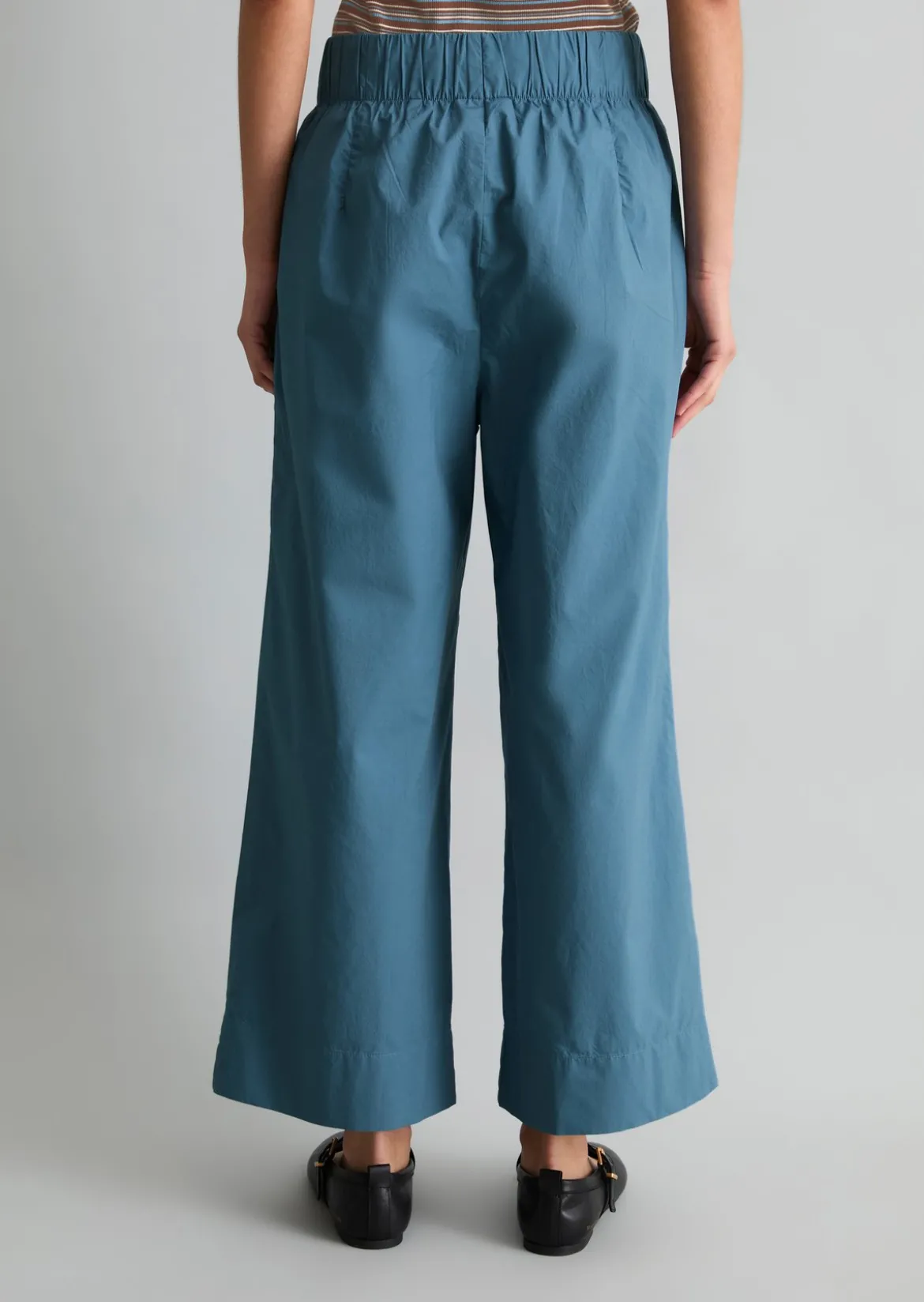 Culotte relaxed aus Papertouch-Popeline