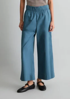 Culotte relaxed aus Papertouch-Popeline
