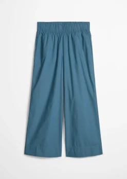 Culotte relaxed aus Papertouch-Popeline