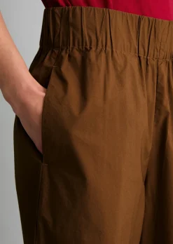 Culotte relaxed aus Papertouch-Popeline