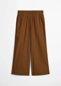 Culotte relaxed aus Papertouch-Popeline