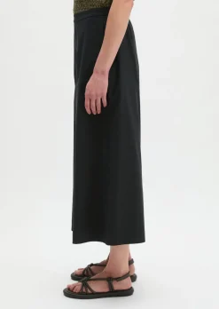Culotte wide aus Popeline-Stretch