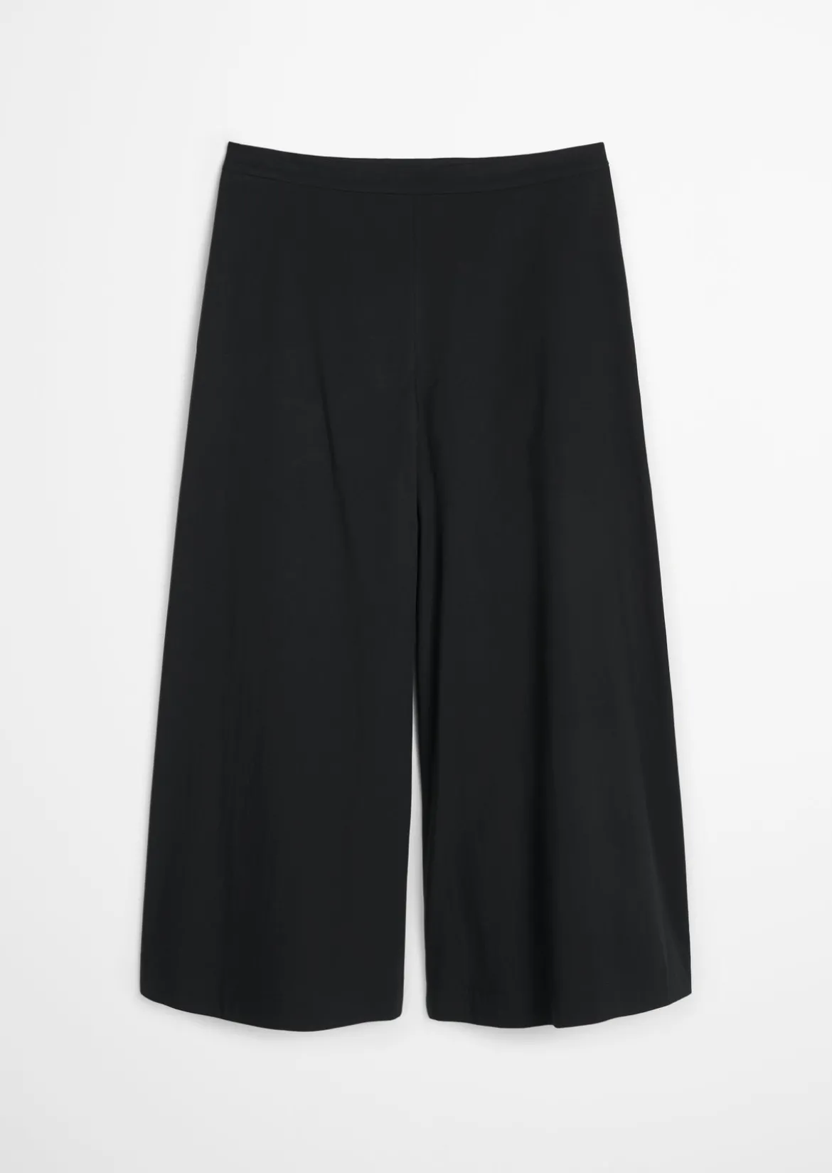 Culotte wide aus Popeline-Stretch