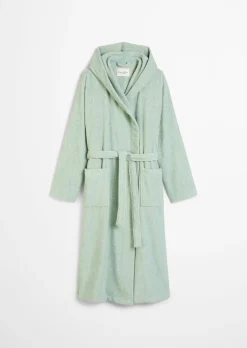 Damen-Bademantel Model Timeless Melange mit Kapuze