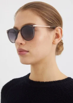 Damen-Sonnenbrille aus Bio-Azetat und Metall