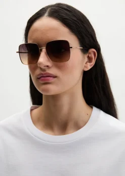 Damen-Sonnenbrille aus leichtem Metall