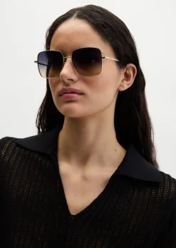 Damen-Sonnenbrille aus leichtem Metall