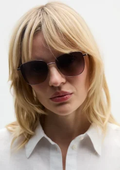 Damen-Sonnenbrille aus leichtem Metall