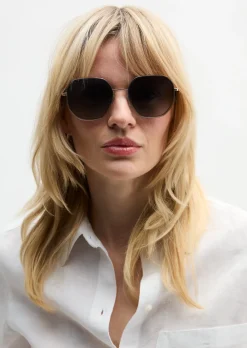 Damen-Sonnenbrille aus leichtem Metall